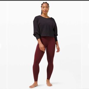 Lululemon twist back to front sweatshirt size 8 cross back